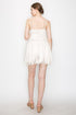RUCHED BUBBLE HEM WOVEN DRESS